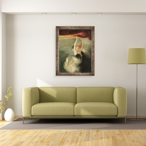 Tablou inramat - Henry Fuseli - Titania gaseste inelul magic pe tarm, 70 x 90 cm - Img 2