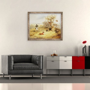 Tablou inramat - Henry Thomas Alken - impuscare fazan, 70 x 85 cm - Img 2