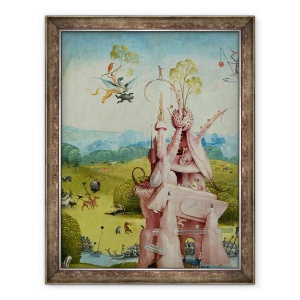 Tablou inramat - Hieronymus Bosch - Gradina deliciilor Pamantesti II, 70 x 90 cm
