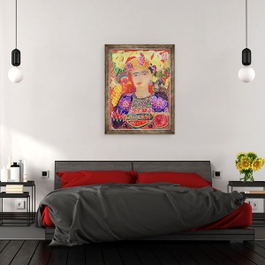 Tablou inramat - Hilary Simon - Respecta Frida Kahlo, 60 x 80 cm - Img 3