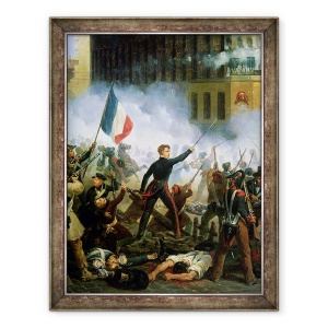 Tablou inramat - Hippolyte Lecomte - Lupta de pe Rue de Rohan I, 70 x 90 cm