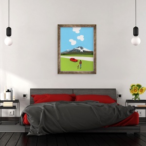 Tablou inramat - Hiroyuki Izutsu - Vacante unitate, 70 x 90 cm - Img 3