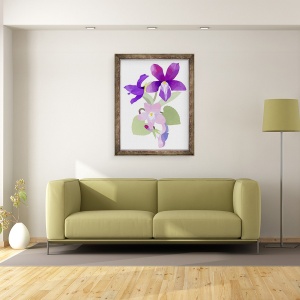 Tablou inramat - Hiroyuki Izutsu - Viola mandshurica, 60 x 80 cm - Img 2