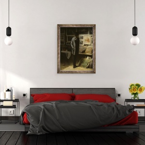 Tablou inramat - Honore Daumier - Colectorul de imprimare, 60 x 80 cm - Img 3