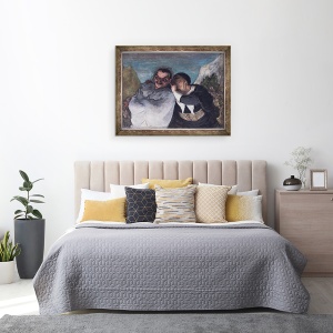 Tablou inramat - Honore Daumier - Crispin si Scapin, sau Scapin si Sylvester, 60 x 80 cm - Img 3