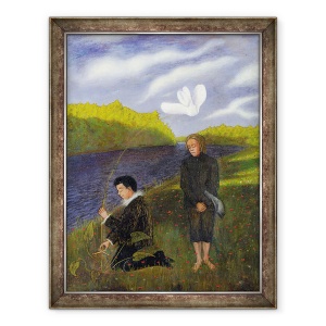 Tablou inramat - Hugo Simberg - Floarea Minunata, 70 x 90 cm