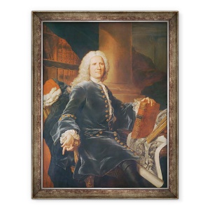 Tablou inramat - Hyacinthe Francois Rigaud - François Gigot de Lapeyronie, 60 x 80 cm
