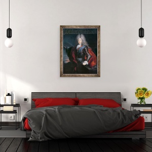 Tablou inramat - Hyacinthe Francois Rigaud - James Stuart Fitzjames 1670-1734 Primul Duce de Berwick, 70 x 90 cm - Img 3