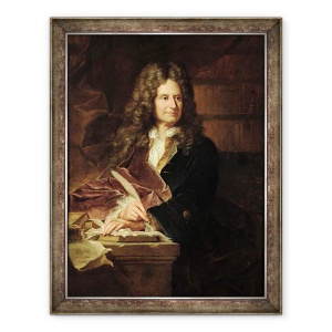 Tablou inramat - Hyacinthe Rigaud - Nicolas Boileau 1636-1711 dupa 1704, 60 x 80 cm