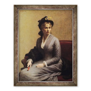 Tablou inramat - Ignace Henri Jean Fantin-Latour - Charlotte Dubourg 1850-1921 1882, 70 x 90 cm