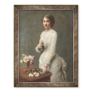 Tablou inramat - Ignace Henri Jean Fantin-Latour - Doamna Lerolle, 60 x 80 cm