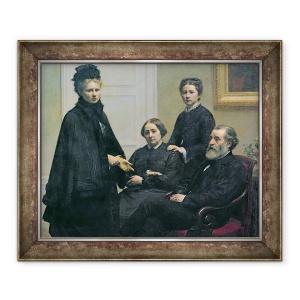 Tablou inramat - Ignace Henri Jean Fantin-Latour - Familia Dubourg, 50 x 60 cm
