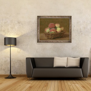 Tablou inramat - Ignace Henri Jean Fantin-Latour - Piersici, 70 x 90 cm - Img 2