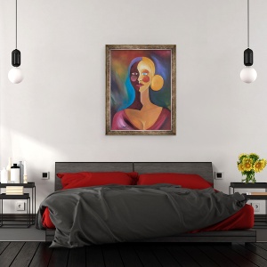 Tablou inramat - Ikahl Beckford - Doua fete ale Evei, 60 x 80 cm - Img 3