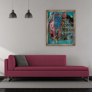 Tablou inramat - Ikahl Beckford - Mind Control, 50 x 60 cm - Img 2