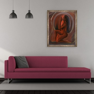 Tablou inramat - Ikahl Beckford - rugaciunea, 70 x 85 cm - Img 2