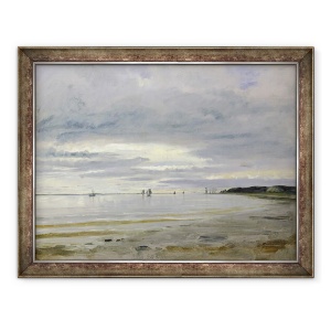 Tablou inramat - Jacob Gensler - Plaja de la Blankenese, 70 x 90 cm