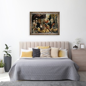 Tablou inramat - Jacob Jordaens - Ulise ameninta Circe, 60 x 80 cm - Img 3