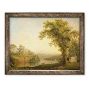 Tablou inramat - Jacob-Philippe Hackert - Peisaj antic cu mormantul lui Phaeton, 60 x 80 cm