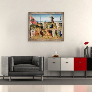 Tablou inramat - Jacopo del Sellaio - Triumful castitatii I, 50 x 60 cm - Img 2