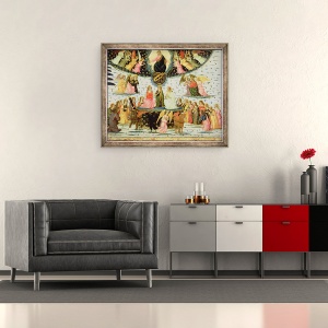 Tablou inramat - Jacopo del Sellaio - Triumful Eternitatii, 50 x 60 cm - Img 2