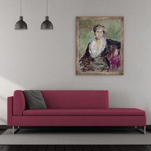Tablou inramat - Jacques-Emile Blanche - Studiu pentru portretul Printesei Edmond de Polignac, 70 x 85 cm - Img 2