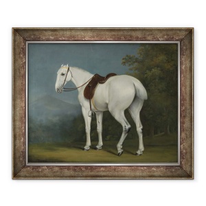 Tablou inramat - Jacques-Laurent Agasse - Vanatorul gri al unei doamne, 70 x 85 cm