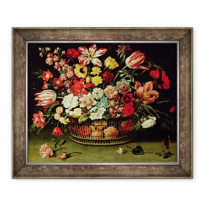 Tablou inramat - Jacques Linard - Cos de Flori, 50 x 60 cm