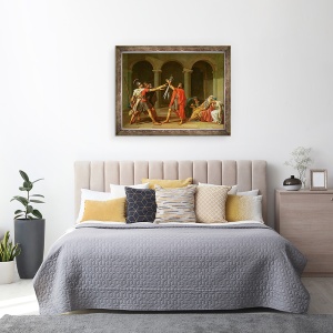 Tablou inramat - Jacques Louis David - Juramantul lui Horatii I, 60 x 80 cm - Img 3