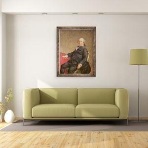 Tablou inramat - Jacques Louis David - Portretul lui Philippe-Laurent de Joubert 1729-82, 70 x 90 cm - Img 2
