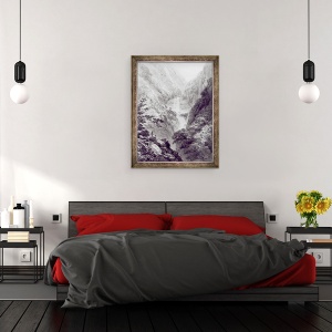 Tablou inramat - James Basire - Cascada de Minzapeezo, acuarela de Samuel Davies dupa o gravura, 70 x 90 cm - Img 3