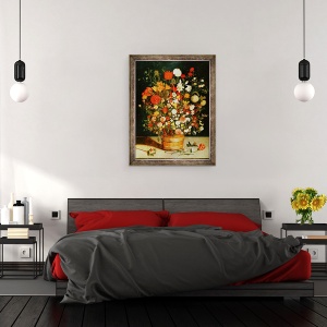 Tablou inramat - Jan Brueghel the Elder - Buchet de Flori, 60 x 80 cm - Img 3