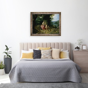 Tablou inramat - Jan Brueghel the Younger - Alegorie a abundentei ulei pe panou, 60 x 80 cm - Img 3
