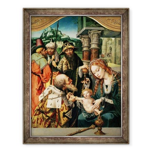 Tablou inramat - Jan Gossaert - Adorarea Magilor, 70 x 90 cm