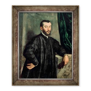 Tablou inramat - Jan Stephen Calcar - Portret De Andrea Vesalius 1514-64, 70 x 85 cm