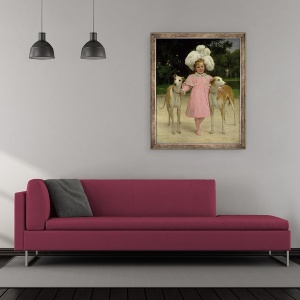 Tablou inramat - Jan van Beers - Alice Antoinette de la Mar, 50 x 60 cm - Img 2