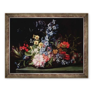 Tablou inramat - Jan van den Hecke - Cos de Flori, 70 x 90 cm