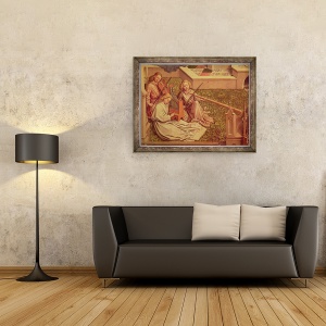 Tablou inramat - Jan van Eyck - Fantana harului, 70 x 90 cm - Img 2