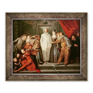 Tablou inramat - Jean Antoine Watteau - Comediantii italieni, 70 x 85 cm