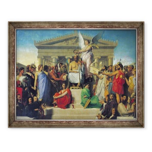 Tablou inramat - Jean Auguste Dominique Ingres - Apoteoza lui Homer, 70 x 90 cm