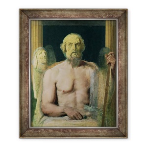 Tablou inramat - Jean Auguste Dominique Ingres - Homer, studiu pentru Apoteoza lui Homer, 70 x 85 cm