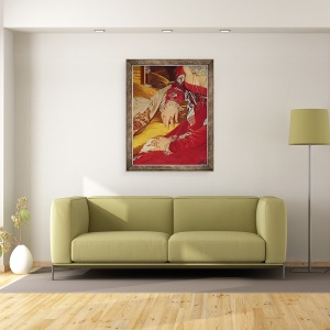 Tablou inramat - Jean Auguste Dominique Ingres - Madame de Senonnes, detaliile bratelor ei, 70 x 90 cm - Img 2