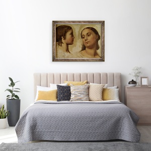 Tablou inramat - Jean Auguste Dominique Ingres - Madame Lauréal si Fiul ei, 70 x 90 cm - Img 3