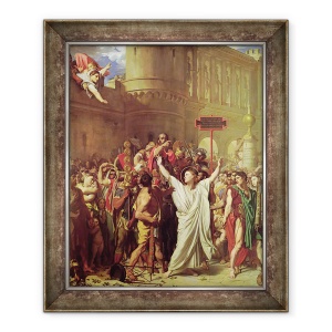 Tablou inramat - Jean Auguste Dominique Ingres - Martiriul Sfantului Simphorien, 70 x 85 cm
