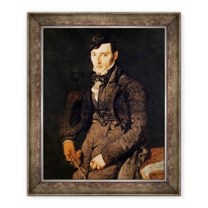 Tablou inramat - Jean Auguste Dominique Ingres - Portretul lui Jean-Pierre-Francois Gilibert 1783-1850 1804-05, 50 x 60 cm