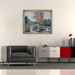 Tablou inramat - Jean Baptiste Armand Guillaumin - Moara Bouchardon, Crozant, 50 x 60 cm - Img 2