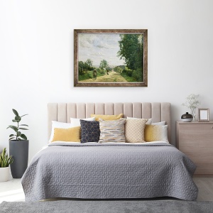 Tablou inramat - Jean Baptiste Camille Corot - Drumul spre Sevres, 60 x 80 cm - Img 3