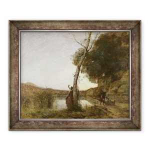 Tablou inramat - Jean Baptiste Camille Corot - Steaua Pastorului, 50 x 60 cm