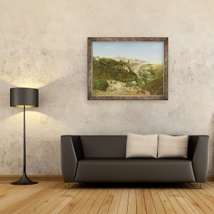 Tablou inramat - Jean Baptiste Camille Corot - Volterra, 70 x 90 cm - Img 2