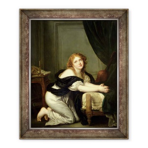 Tablou inramat - Jean Baptiste Greuze - Rugaciunea de, 50 x 60 cm